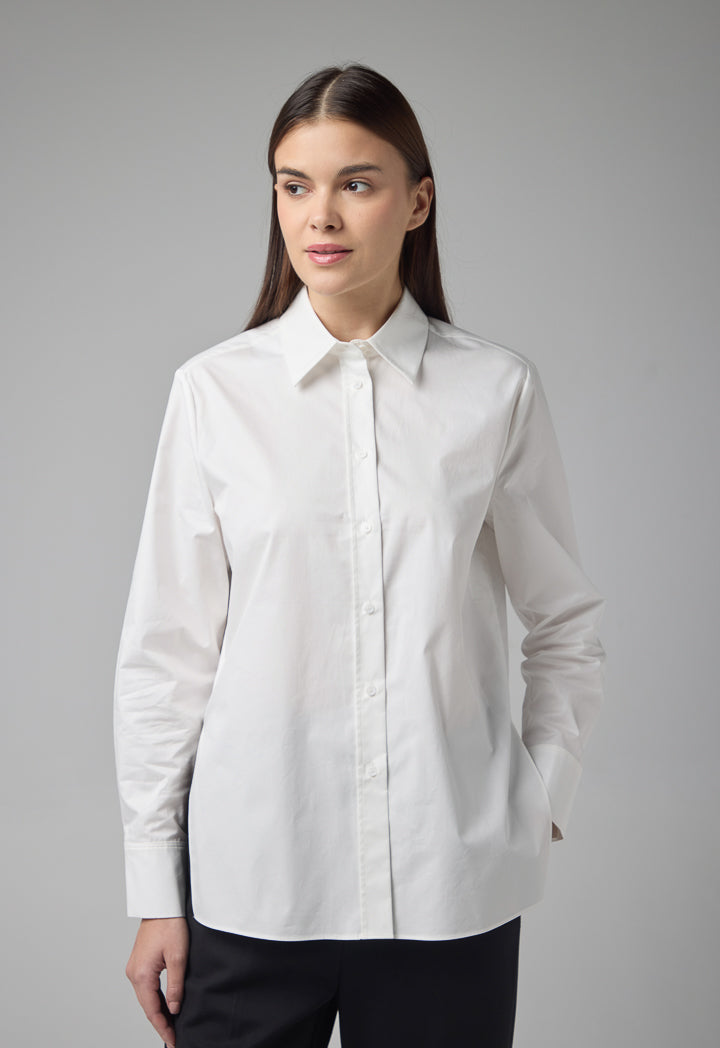 Choice Relaxed Fit Basic Shirt Off White