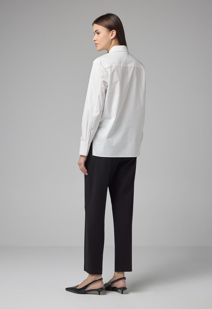 Choice Relaxed Fit Basic Shirt Off White