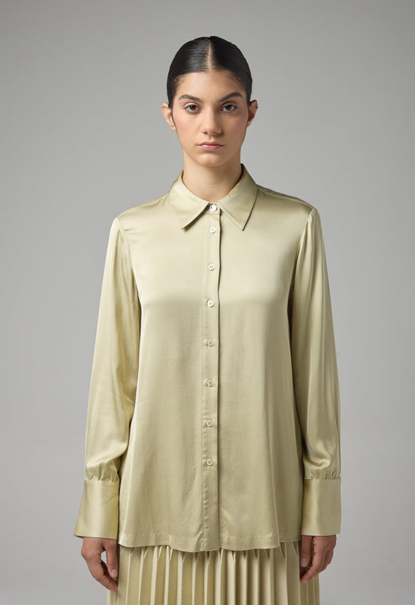 Choice Long Sleeve Basic Shirt Mint