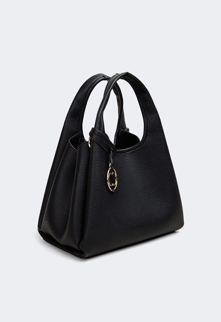 Choice Classic Solid Handbag Black