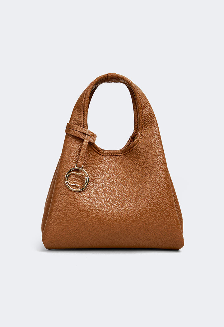 Choice Classic Solid Handbag Brown