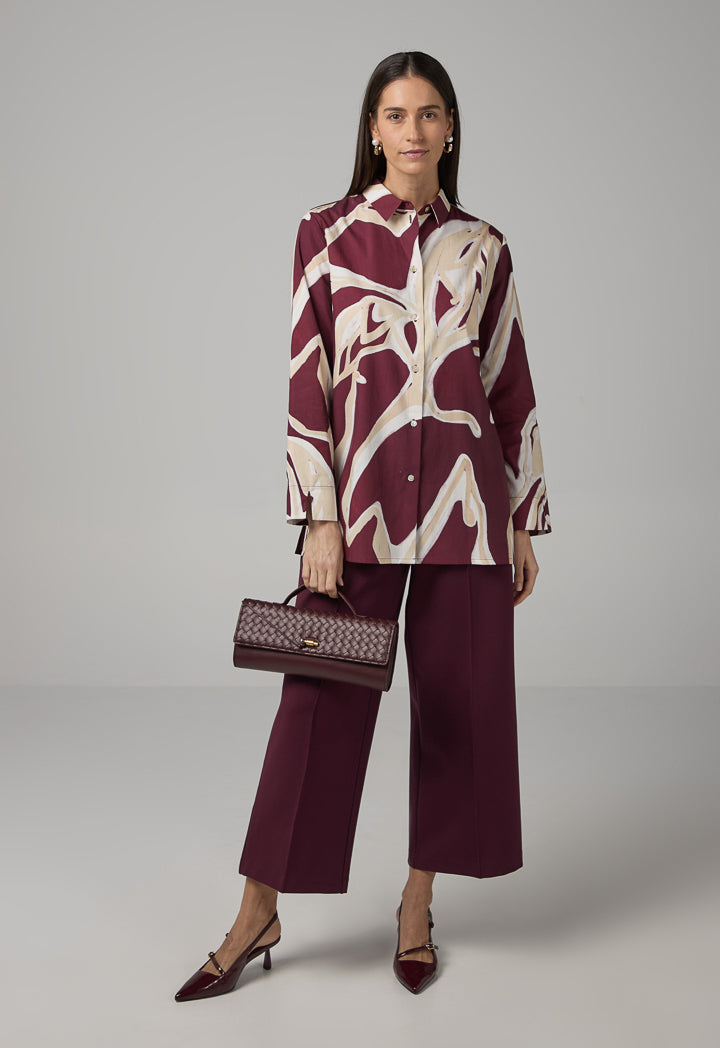 Choice Long Sleeves Printed Shirt Multi Color