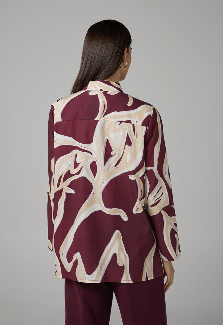 Choice Long Sleeves Printed Shirt Multi Color