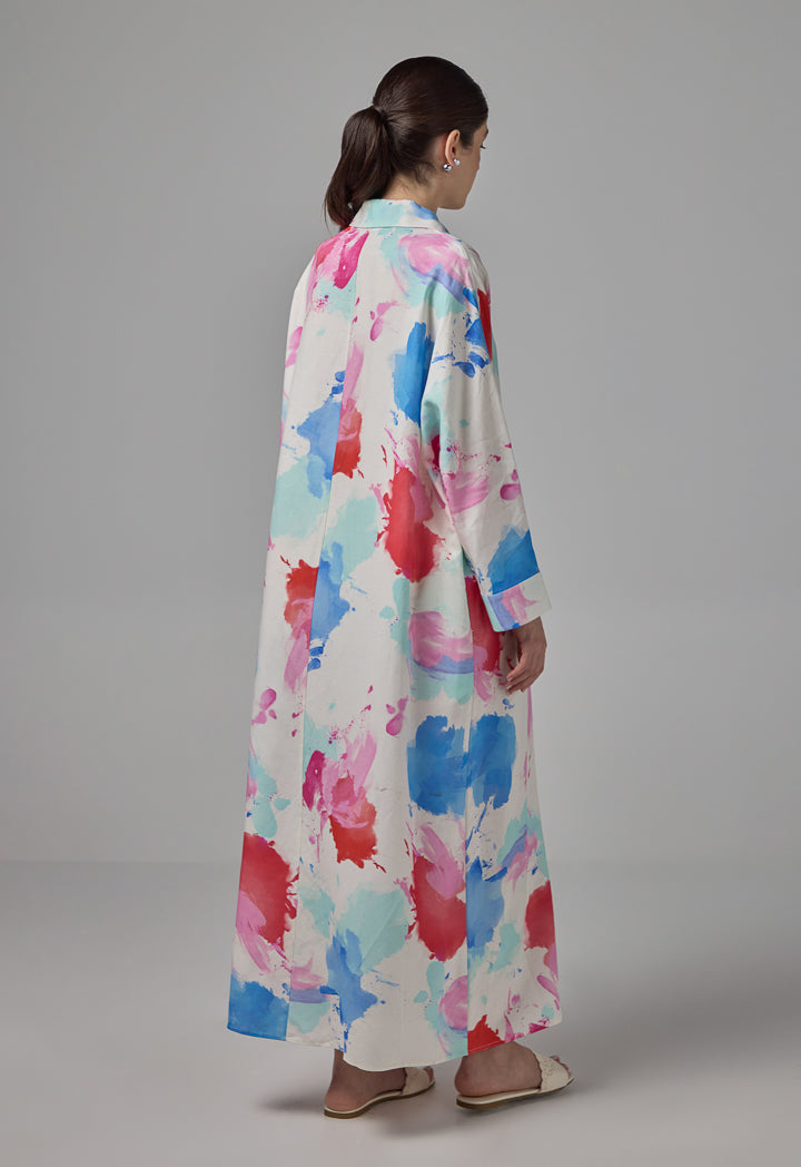 Choice Printed Maxi Dress Multi Color
