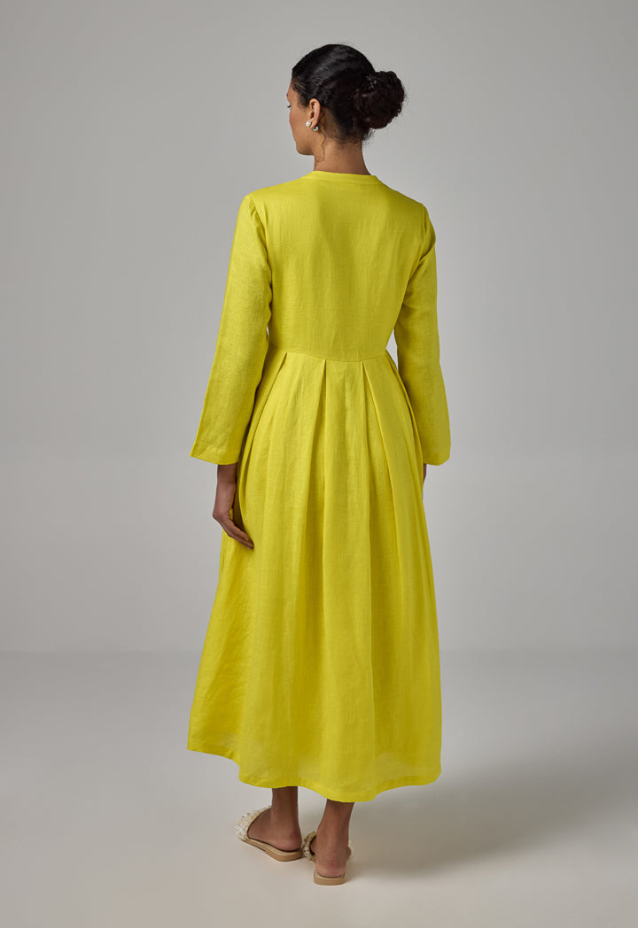 Choice Crystal Embellished Maxi Dress Lime