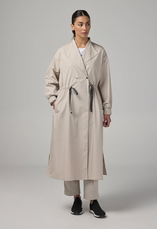 Choice Long Sleeve Double Breasted Jacket Grey