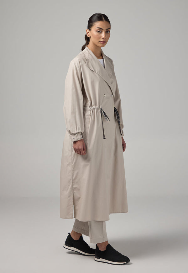 Choice Long Sleeve Double Breasted Jacket Grey