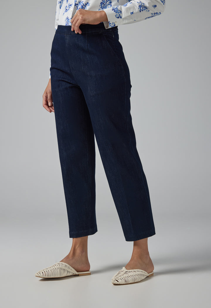 Choice Straight Legs Basic Denim Trousers Denim Blue