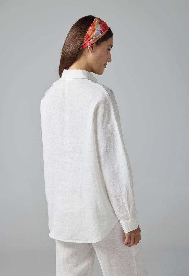 Choice Long Sleeves Basic Shirt Off White