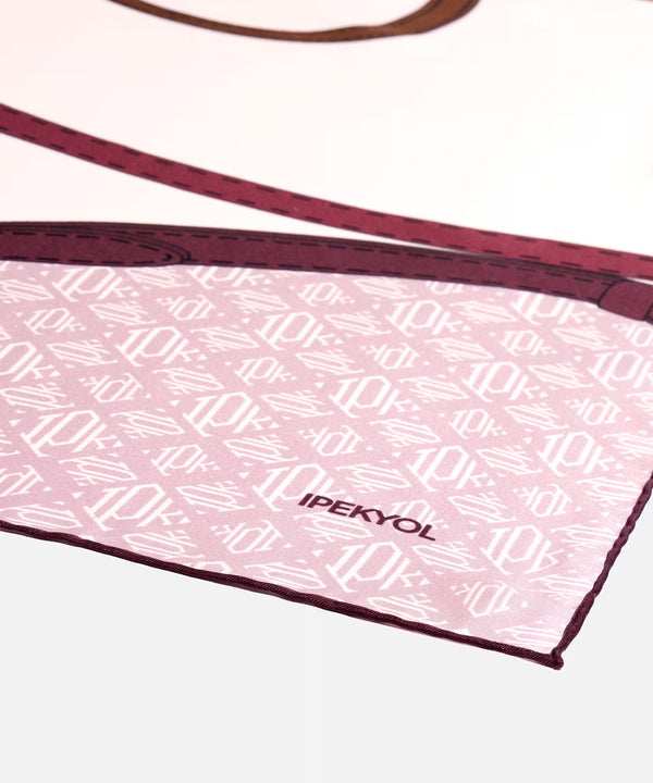 Ipekyol 100% Silk Scarf  Bordoux