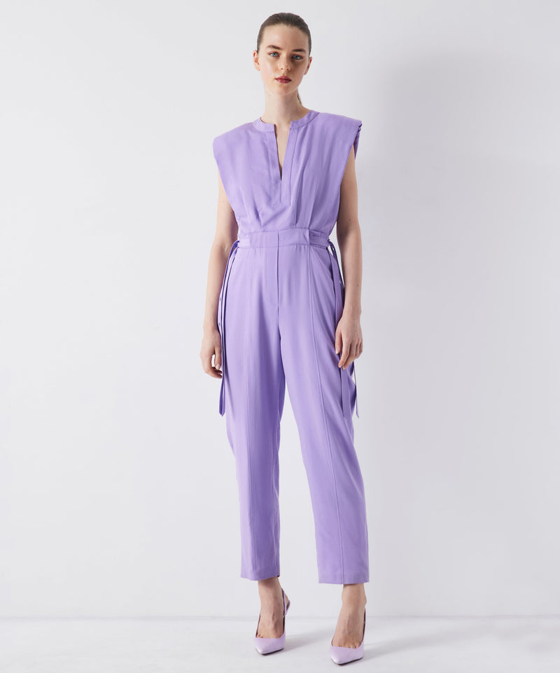 Ipekyol Judge Collar Belted Overalls Lavander