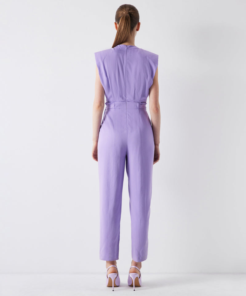 Ipekyol Judge Collar Belted Overalls Lavander