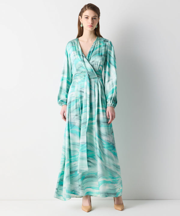 Ipekyol Patterned Double-Breasted Dress Green