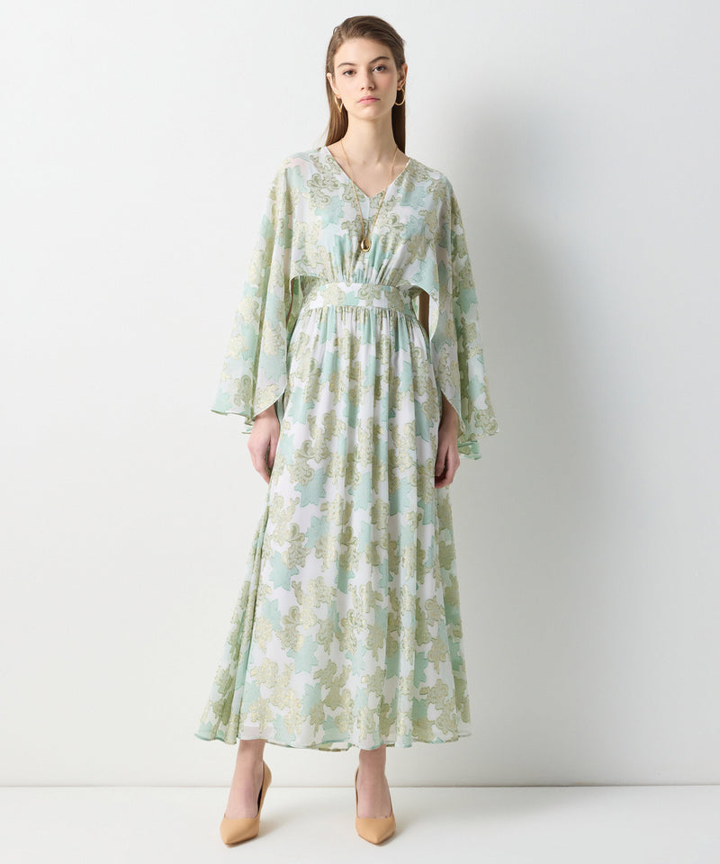 Ipekyol Floral Pattern Jacquard Dress Green