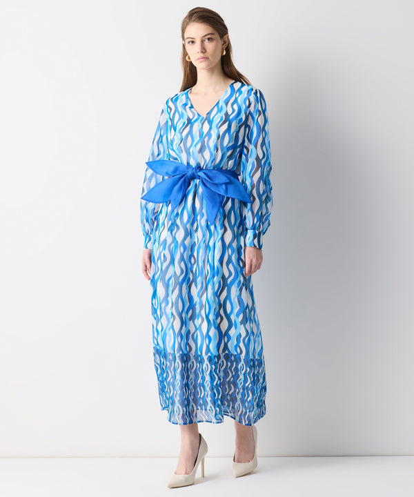 Ipekyol Patterned Dress Blue