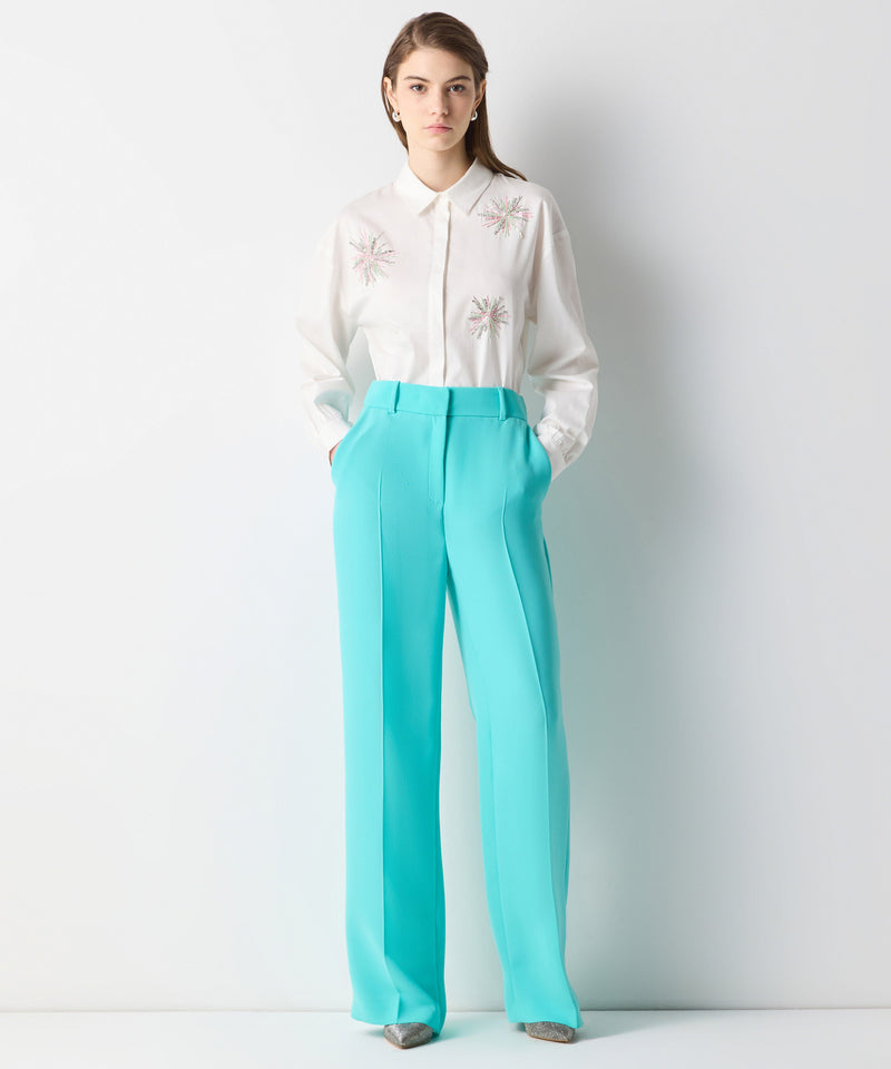 Ipekyol Wide Leg Fit Trousers Green