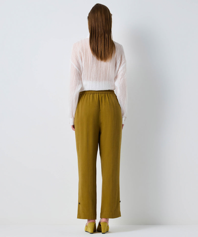 Ipekyol Button Accessory Trousers Khaki