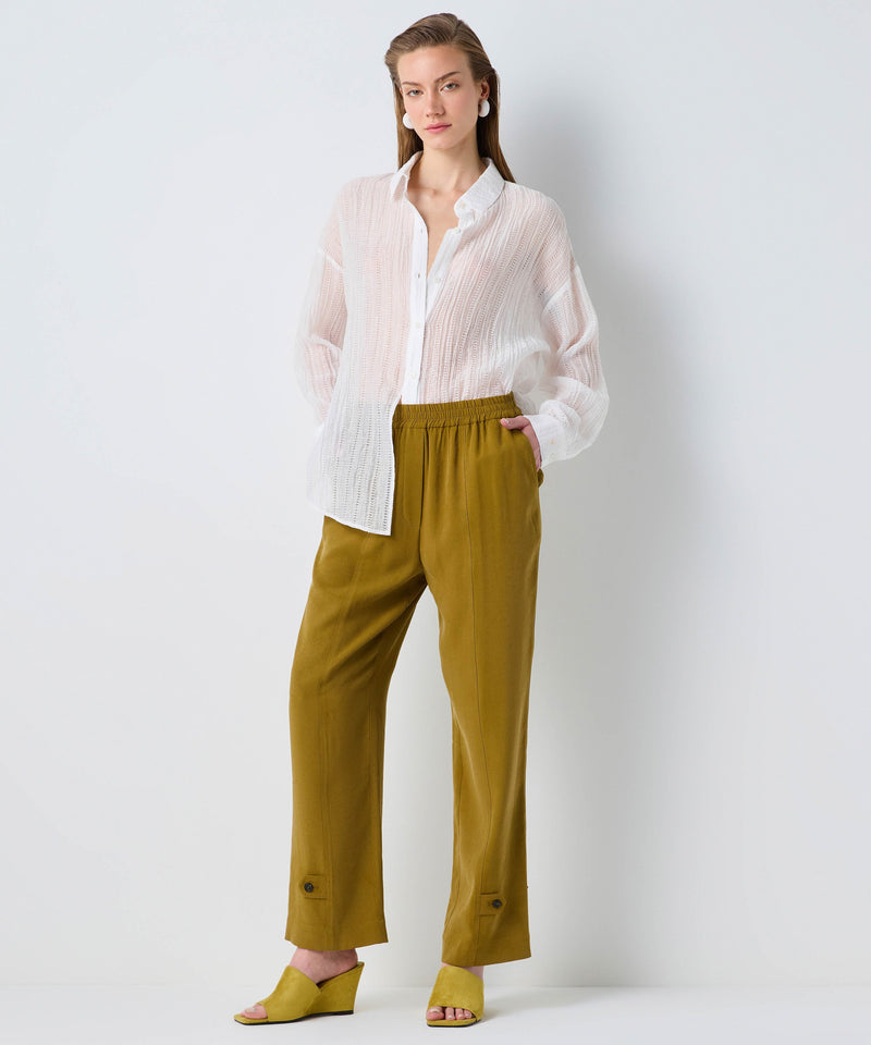 Ipekyol Button Accessory Trousers Khaki