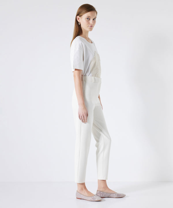 Ipekyol Elastic Mid Waist Trousers Ecru