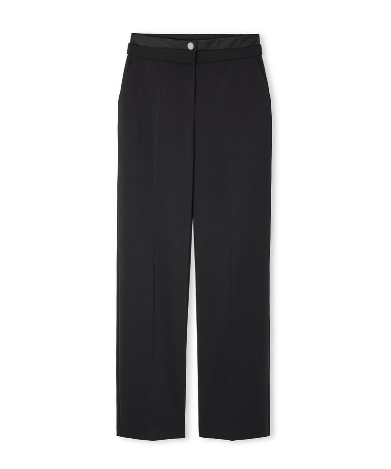 Ipekyol Fabric Mix Trousers Black