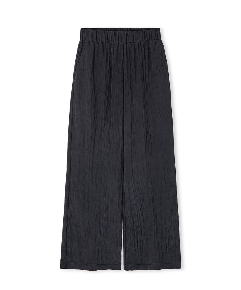 Ipekyol Textured Wide Leg Fit Trousers Black