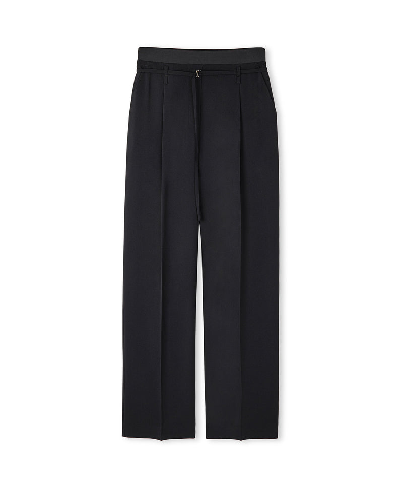 Ipekyol Minimal Metal Buckle Trousers Black