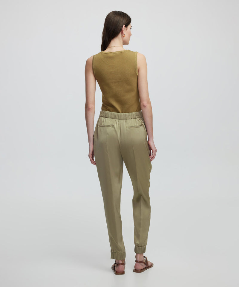 Ipekyol Shiny Textured Jogger Pants Light Khaki