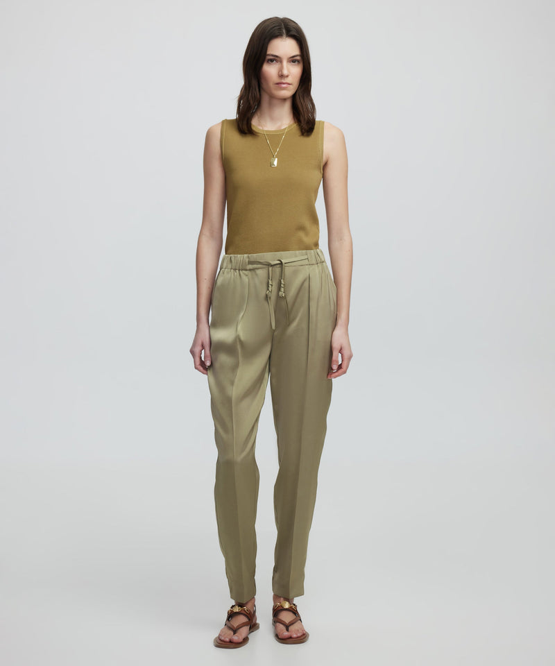 Ipekyol Shiny Textured Jogger Pants Light Khaki