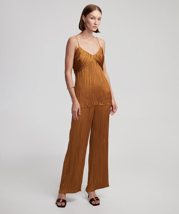 Ipekyol Crinkle Effect Trousers Tobacco