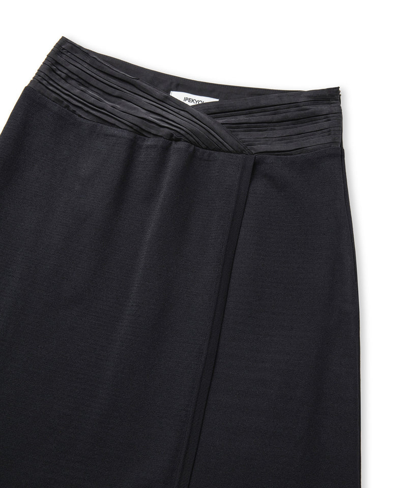 Ipekyol Fabric Mix Midi Skirt Black