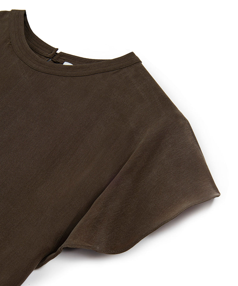 Ipekyol Waist-Accented Cupro Blouse Brown