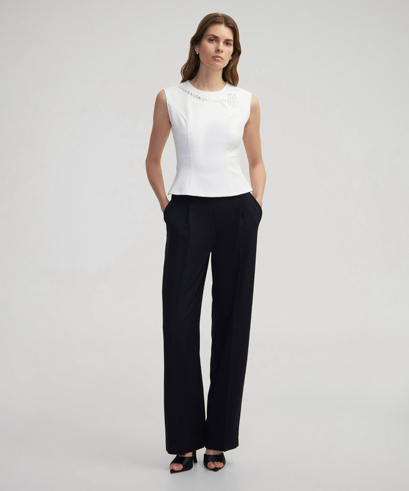 Ipekyol Strass Stone Printed Blouse White