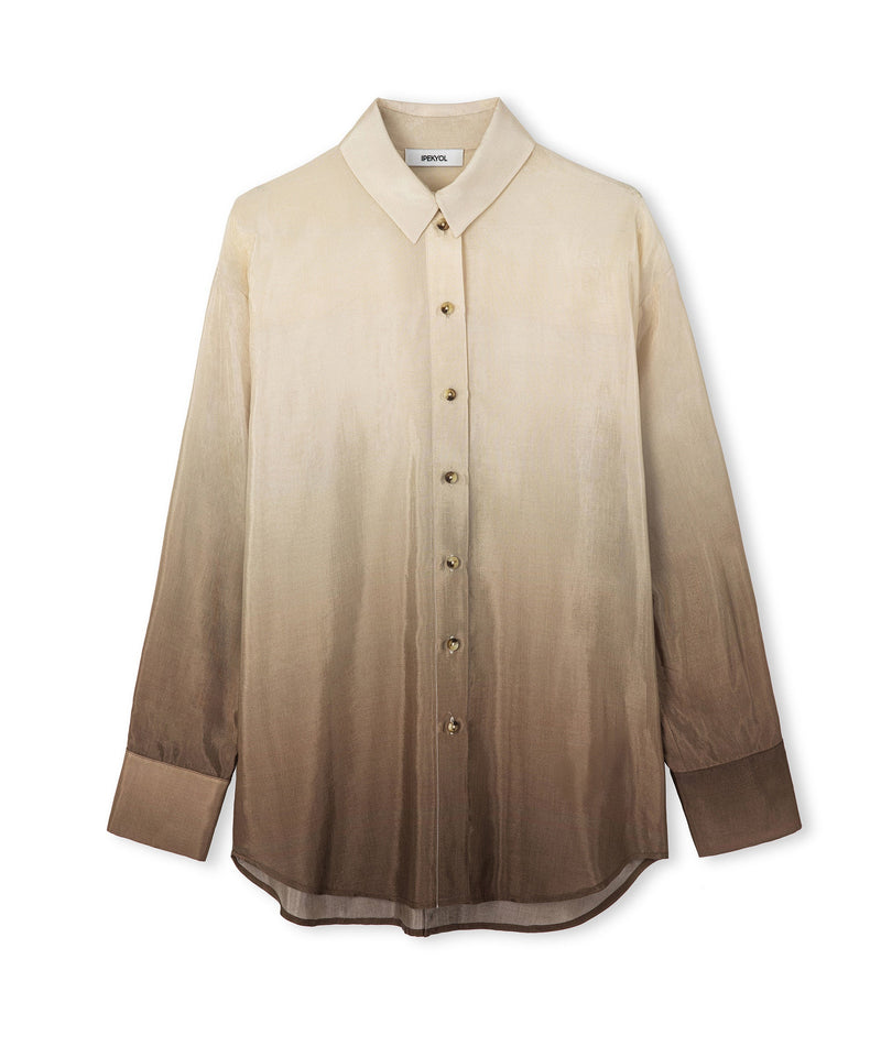 Ipekyol Gradient Color Transition Shirt Light Brown