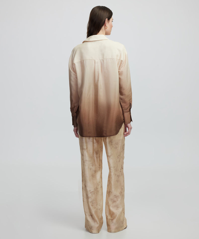 Ipekyol Gradient Color Transition Shirt Light Brown