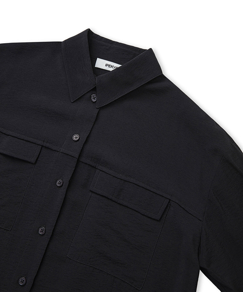 Ipekyol Pocket Flap Shirt Black