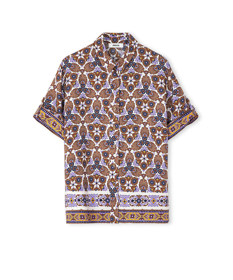 Ipekyol Patterned Shirt Tobacco