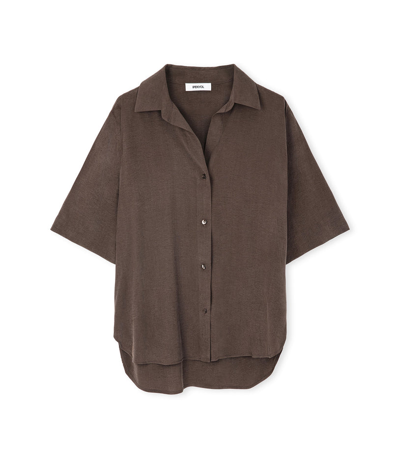 Ipekyol Relaxed Fit Basic Shirt Brown