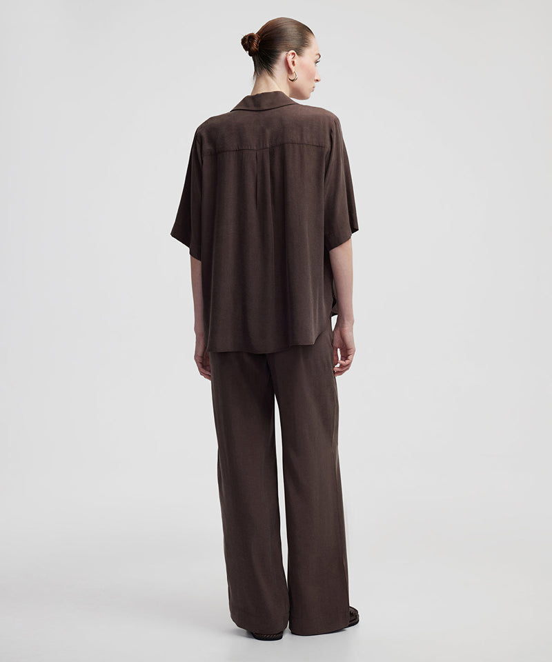 Ipekyol Relaxed Fit Basic Shirt Brown