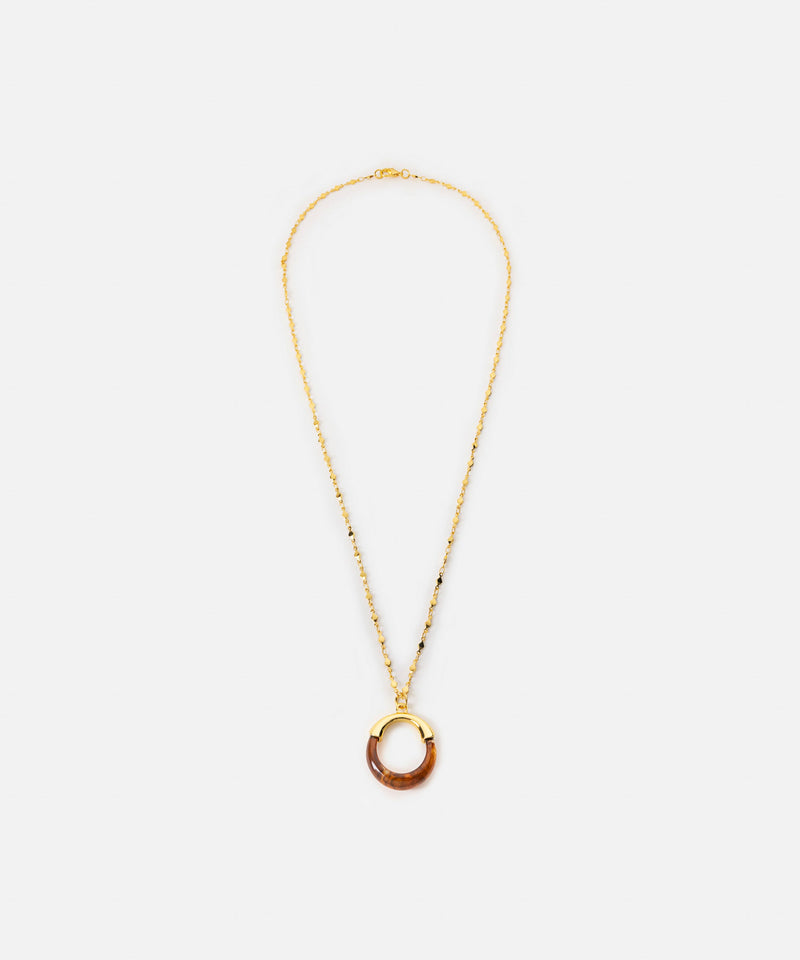 Ipekyol Necklace With Resin And Metal Pendant Gold