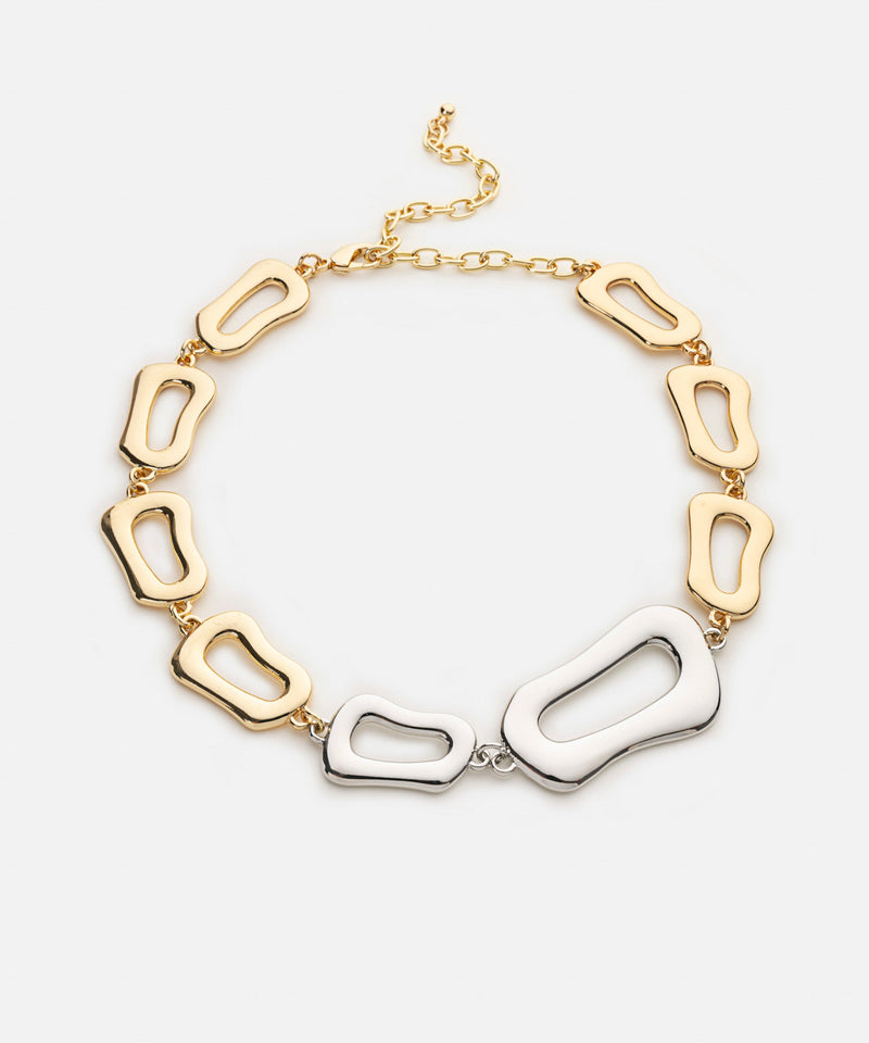 Ipekyol Double Color Metal Necklace Gold