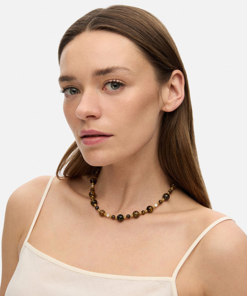 Ipekyol Beads Detailed Necklace Brown