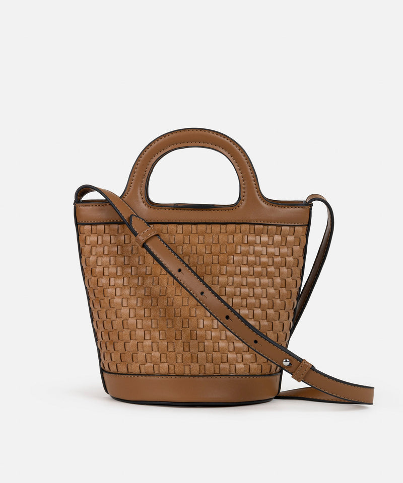 Ipekyol Knitted Textured Bucket Bag Brown
