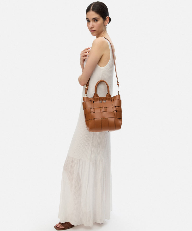 Ipekyol Knitted Textured Bag Brown