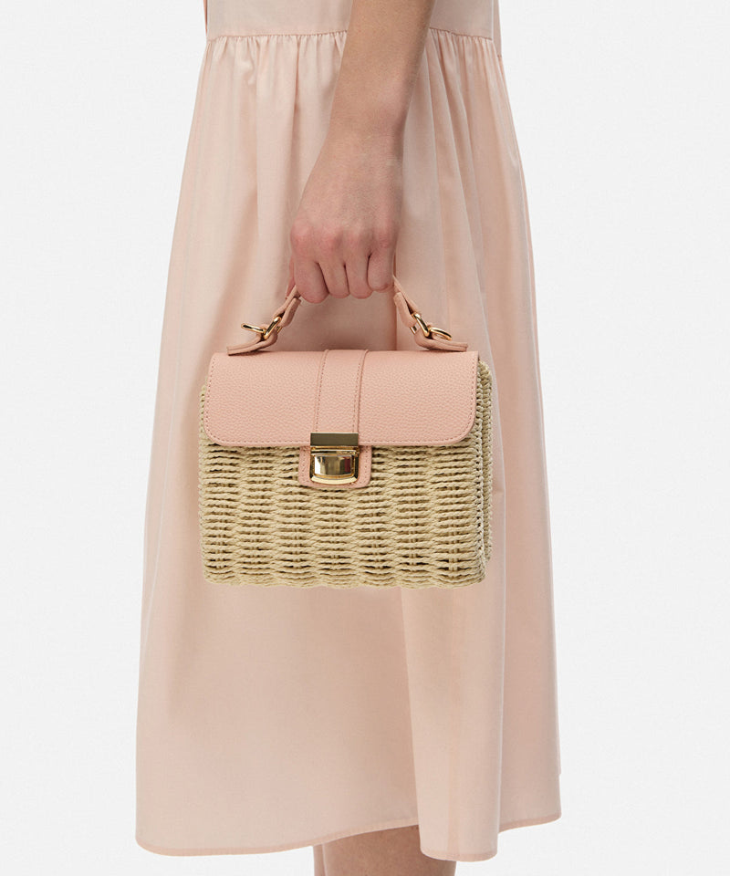 Ipekyol Double Strap Bag With Contrast Flap Powder