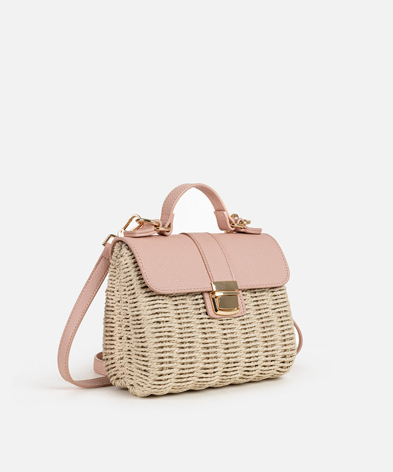 Ipekyol Double Strap Bag With Contrast Flap Powder