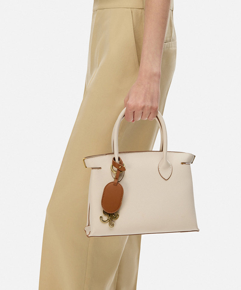 Ipekyol Leather Look Bag With Contrast Accessories White
