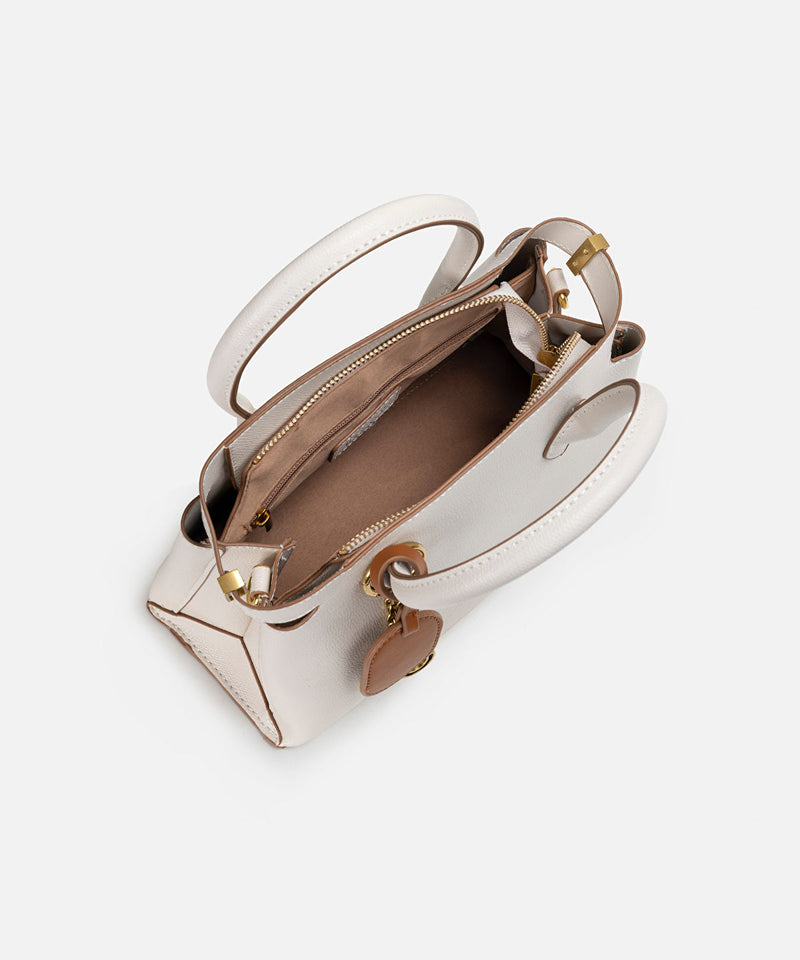 Ipekyol Leather Look Bag With Contrast Accessories White