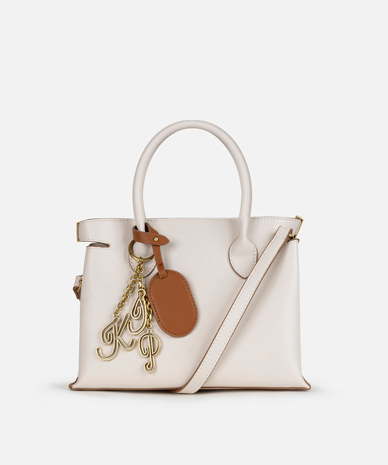 Ipekyol Leather Look Bag With Contrast Accessories White