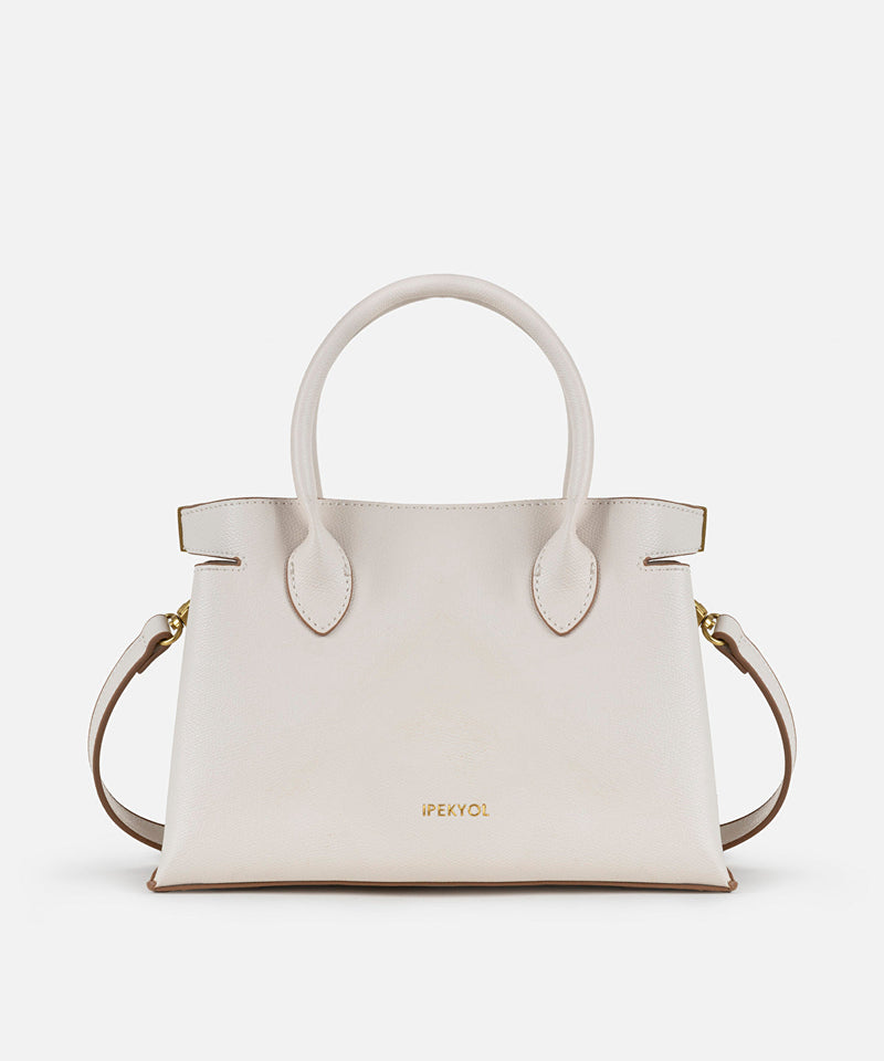 Ipekyol Leather Look Bag With Contrast Accessories White