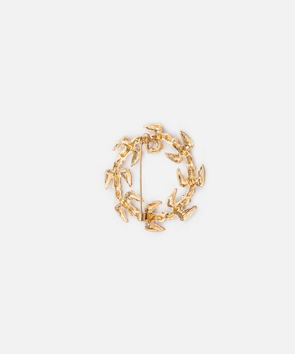 Ipekyol Metal Bird Brooch Gold
